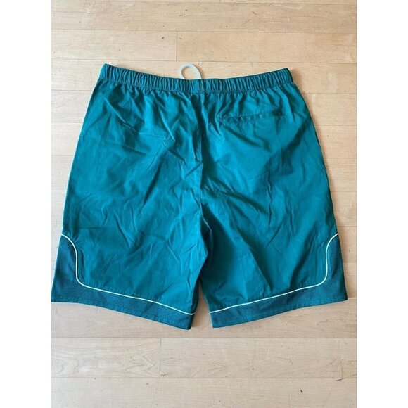 Topman "longline" green basketball shorts men's sz 38 drawstring - Picture 6 of 7